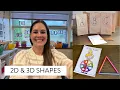 Teaching Geometry in First Grade 2D and 3D shapes activities for 1st grade
