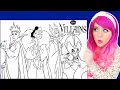 Coloring Disney Villains Maleficent Cruella Jafar Evil Queen Coloring Pages
