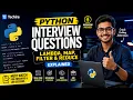 Python Interview Questions Lambda Map Filter Reduce Explained