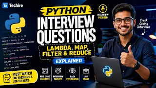 Python Interview Questions Lambda Map Filter Reduce Explained