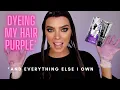 Dyeing my Brown Hair PURPLE with Pulp Riot - IS IT A PURPLE HAIR FAIL