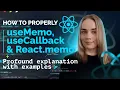 How to properly useMemo useCallback and React memo React JavaSctipt