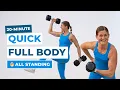 20-Min Full Body Strength Workout All Standing No Repeats Dumbbells