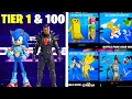 Fortnite Season 4 BONUS SKINS Battle Pass Tiers Overview