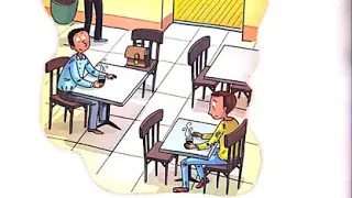 لفئة التلاميذ المكفوفين اوضعاف البصر نص وظيفي فنجان قهوة على السبورة للمستوى السادس مرجع كتابي 