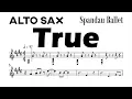 Download Lagu True Spandau Ballet Alto Sax Sheet Music Backing Track Play Along Partitura