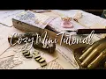Vintage Matchbook Mini Diary Tutorial Junk Journal DIY Paper Crafting and Relaxing