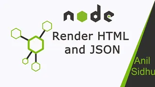 Node JS Tutorial 20 Render HTML and JSON