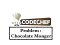 Chocolate Monger - Problem Code Chef Daily Coding Problem Java Code
