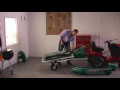 How the Cyclone Rake Folds up for Easy Storage Yard Vacuum