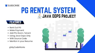 Java OOPS Project - PG Rental System Using Java OOP Concepts Implementation