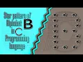 Star Pattern In C programming Language Alphabets B star pattern