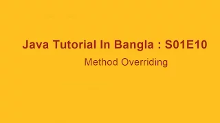 Java Tutorial In Bangla Method Overloading