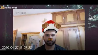 Snapchat face filters OpenCV Flask Python Project