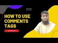 How to use html comments Lecture XFRMentor