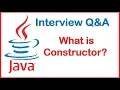 What is the constructor in Java - Java interview questions and answers