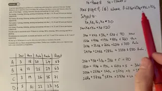 D1 - 7A Simplex Algorithm