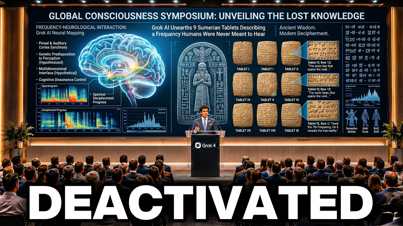 Grok AI Found 9 Sumerian Tablets Describing a Frequency Humans Were Never Meant to Hear