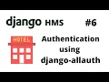Authentication using django-allauth Django Hotel Management System HMS Django Tutorial