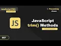 Master JavaScript Trim trimStart and trimEnd Methods Clean your Input Data