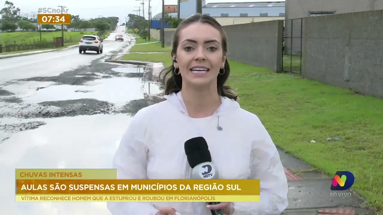Aulas são suspensas em cidades da região Sul de SC