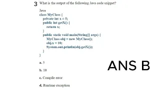 OOP Exit Exam - Part 1 Java MCQs Explained Objects Interfaces Overriding