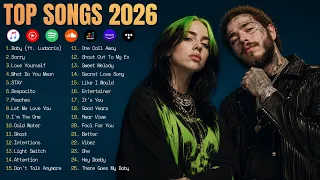 Thumbnail Top Hits 2026 🌍 Shakira, Justin Bieber, The Weeknd, Ariana Grande, Dua Lipa♫ Trending Pop Songs 2026