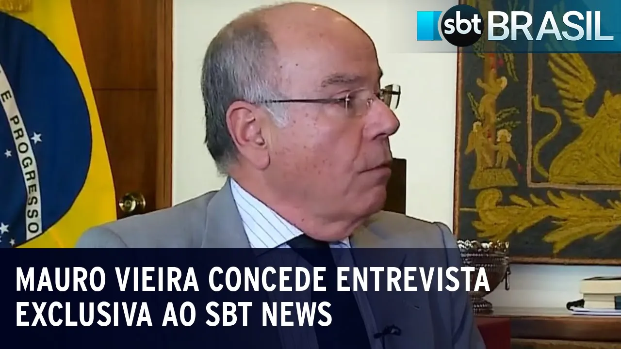 Mauro Vieira concede entrevista exclusiva ao SBT News | SBT Brasil (14/07/23)