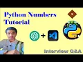 5 Python Numbers and TR Interview Q A Python easy Python Shortcuts Genie MITHRAMMA IT