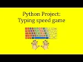 Making A Typing Speed Game Using Python Typing Speed Measure Python Project Themidom Creation