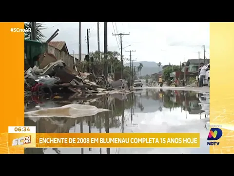 Enchente de 2008 em Blumenau completa 15 anos hoje