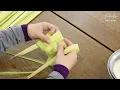 Lagu Tutorial menganyam ketupat serta tips ketupat tak cepat basi