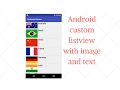 Android custom listview with image and text