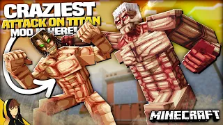 this new attack on titan mod for minecraft is insane dannys aot 