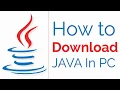 JAVA Tutorial Part - 1 How to Download and Install Java