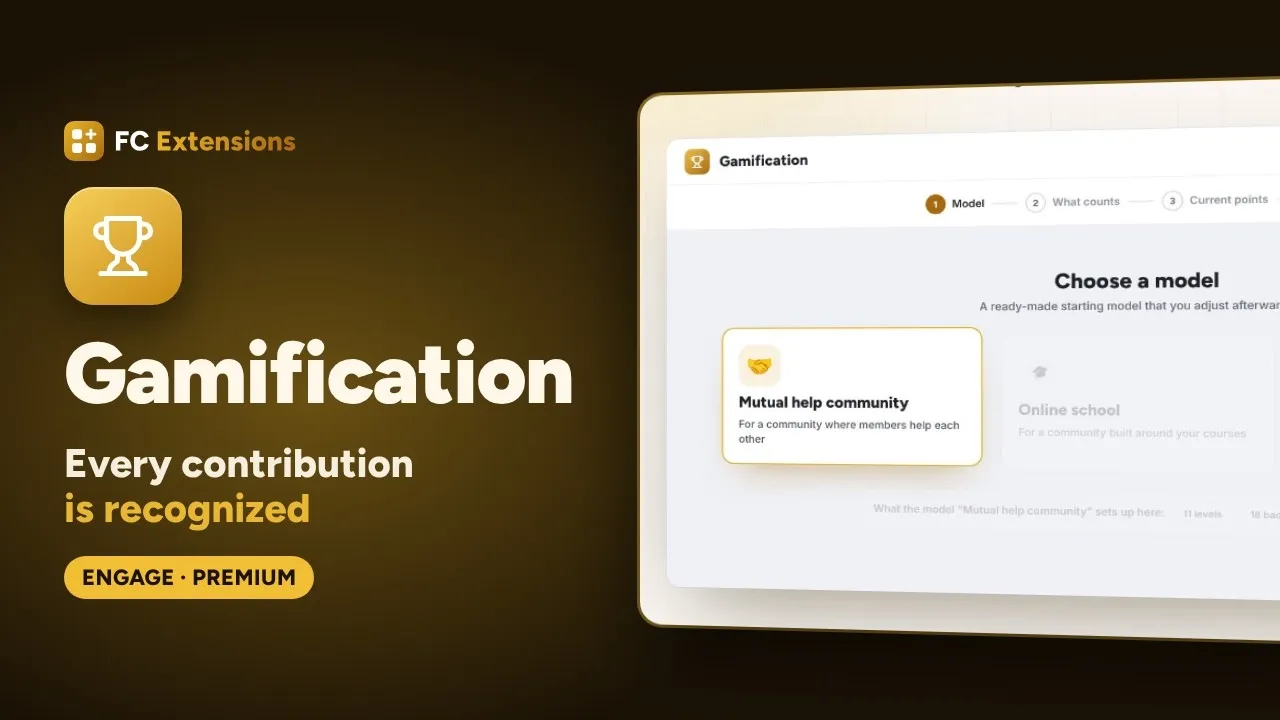 Gamification for FluentCommunity: points, levels and badges that reward