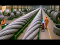 Download Lagu How Giant Steel Cables Are Made In Massive Production Line | Over 10,000 Feet In Length