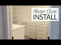 Master Closet Install Elfa