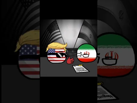 Iran and israel war 2025 - situation animation (countryballs)