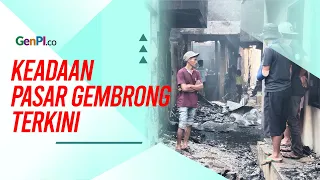 Kondisi Pasar Gembrong Kebakaran, Hangus dan Jadi Abu