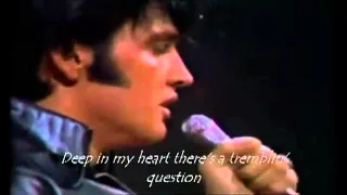 Elvis Presley  If I Can Dream- Live with lyrics