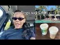 life in a vlog visting san diego pilates lafayette hotel acai bowls coffee shop