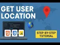 How to Get Current Location in HTML CSS and JavaScript Geolocation API Tutorial Step-by-Step