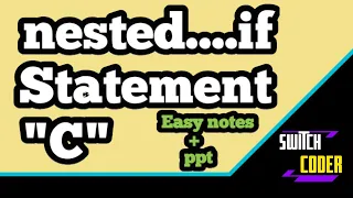 Nested if else statement in C language Hindi Syntax process Example