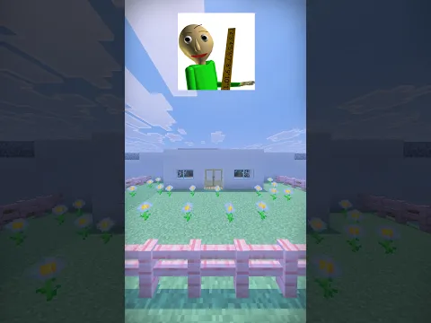 BALDI'S BASICS HOUSE IN MINECRAFT GAME #baldibasics #minecraft