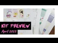 Kits I m Using in April 2023 Spring and Easter Time Aura Estelle B6 Daily Planner