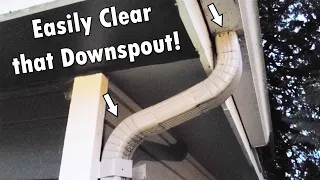 How To Unclog a Gutter Downspout 4 Great Methods That Work
