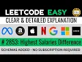 Leetcode 2853 - Highest Salaries Difference