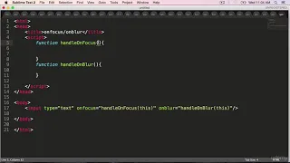 JavaScript OnFocus and onBlur