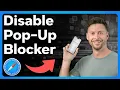How To Turn Off Pop Up Blocker On iPhone